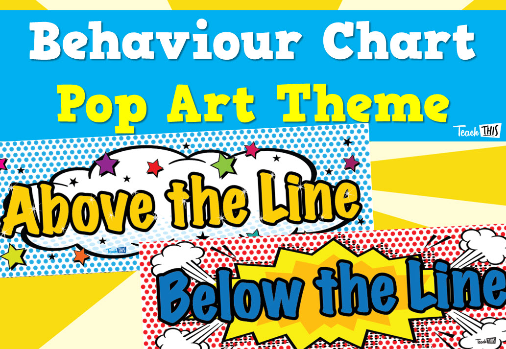 Behaviour Chart - Popart Theme