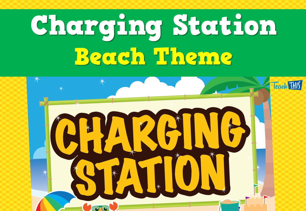 Charging Station Beach Theme