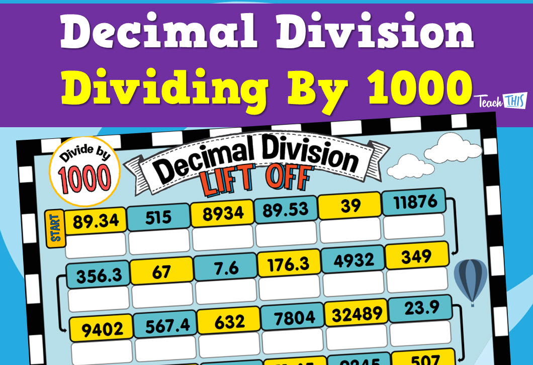 Decimal Division - Dividing By 1000