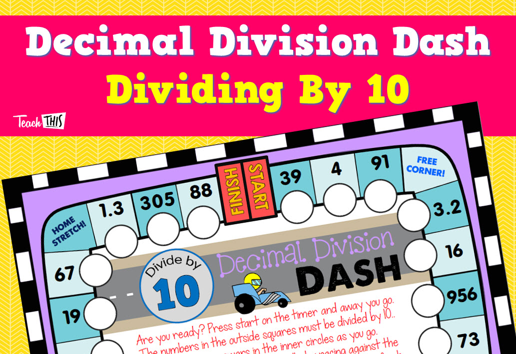 Decimal Division Dash - Dividing By 10