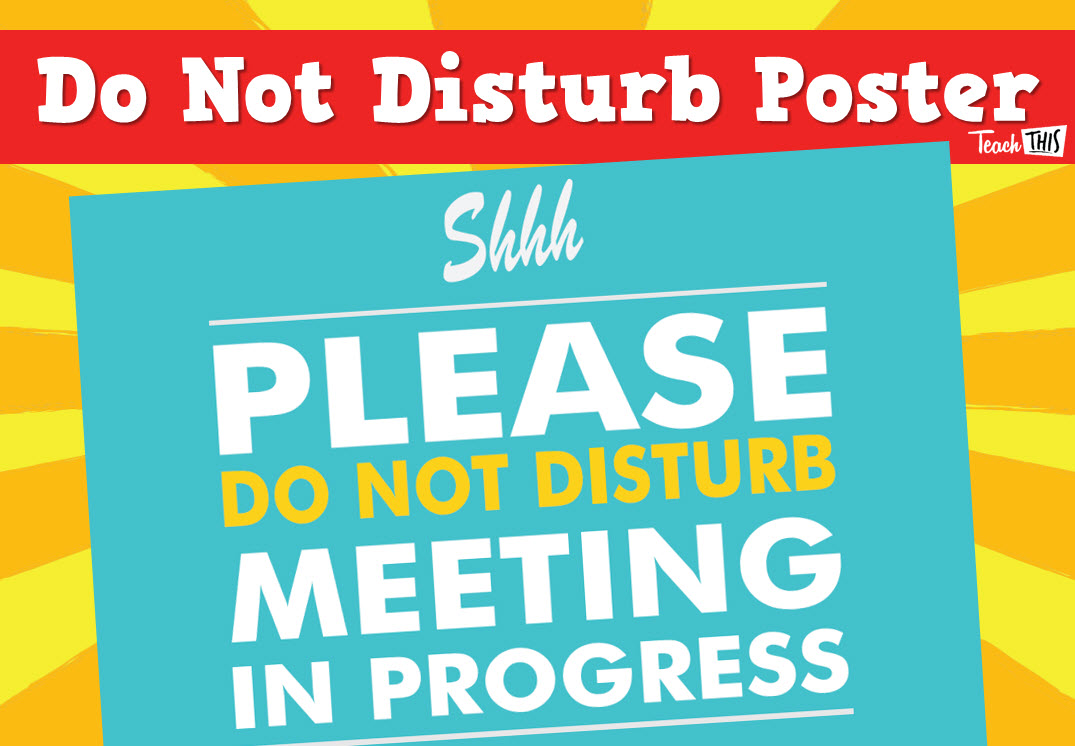 Do Not Disturb Poster