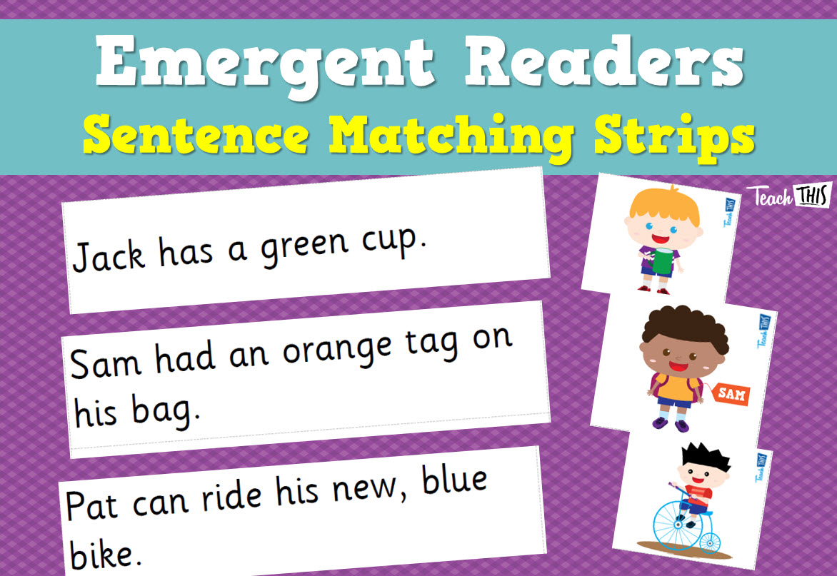 Emergent Readers - Sentence Matching Strips