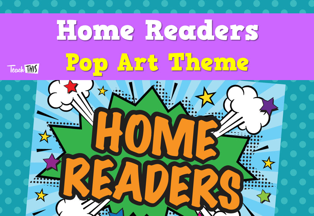Home Readers Sign - Pop Art Theme