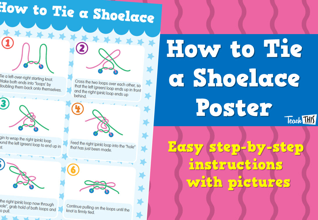 How to tie a Shoelace Poster