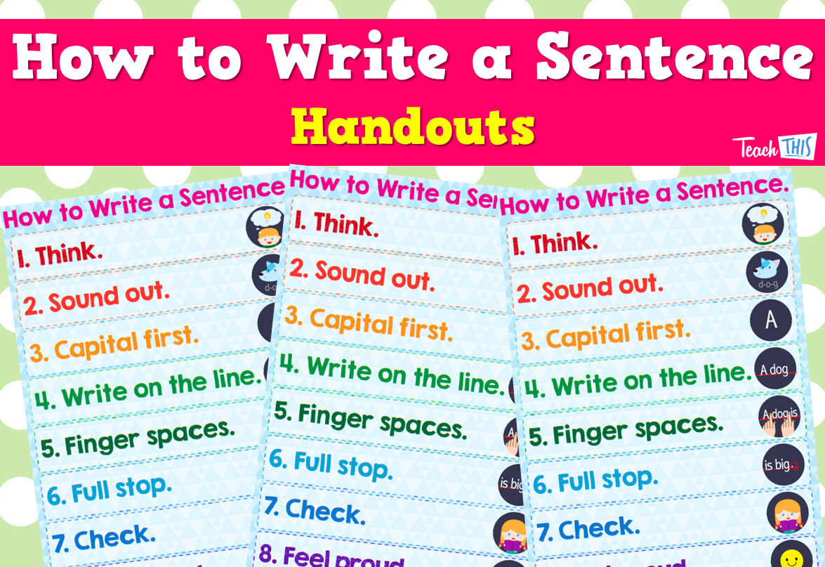 How to write a Sentence Handout