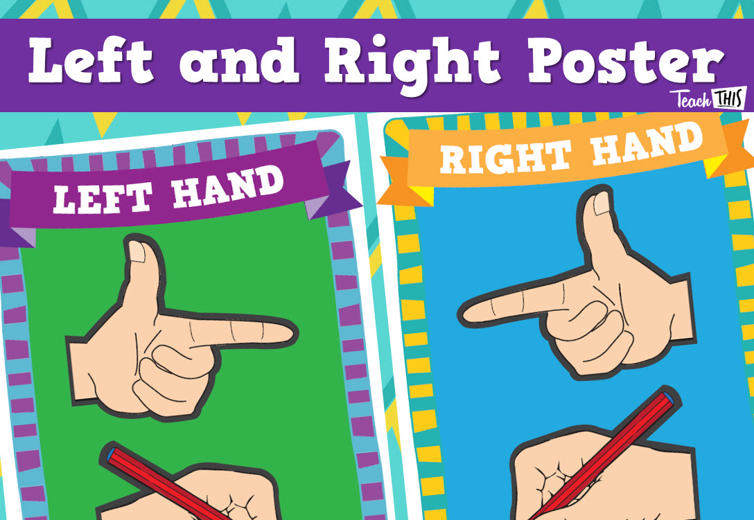 Left & Right Poster - Pencil Grip & Direction