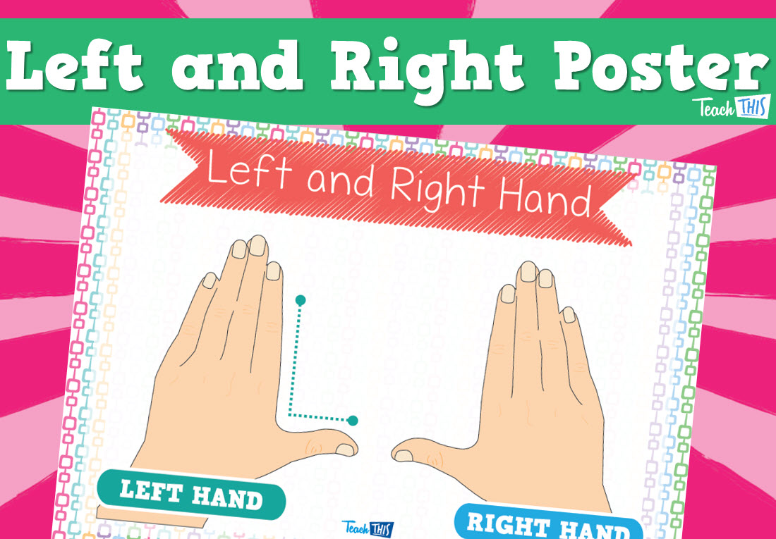 Left and Right Hand Poster - Direction