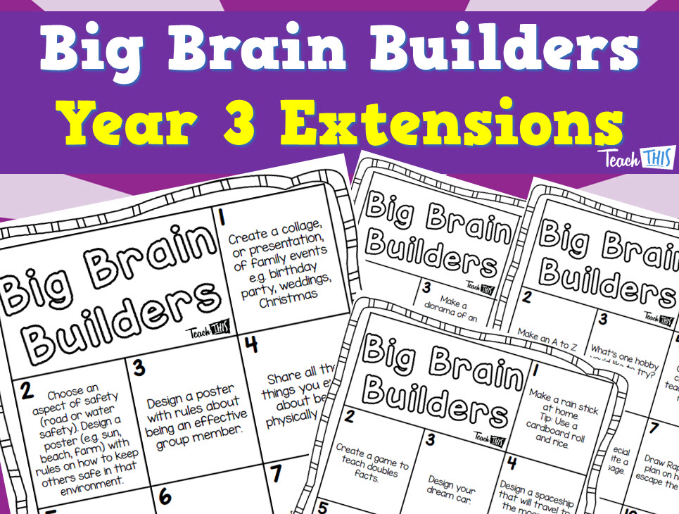 Big Brain Builders - Year 3 - Extensions