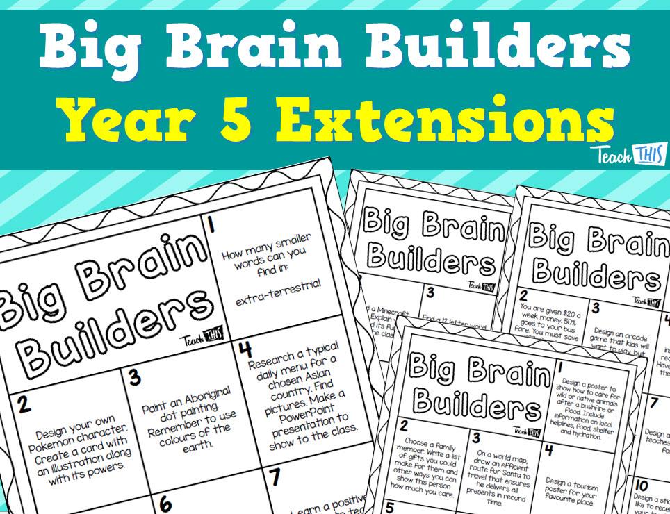 Big Brain Builders - Year 5 - Extensions
