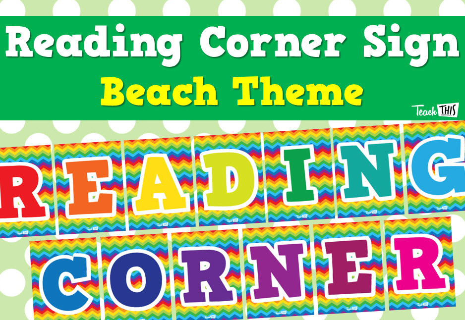 Reading Corner Sign - Beach