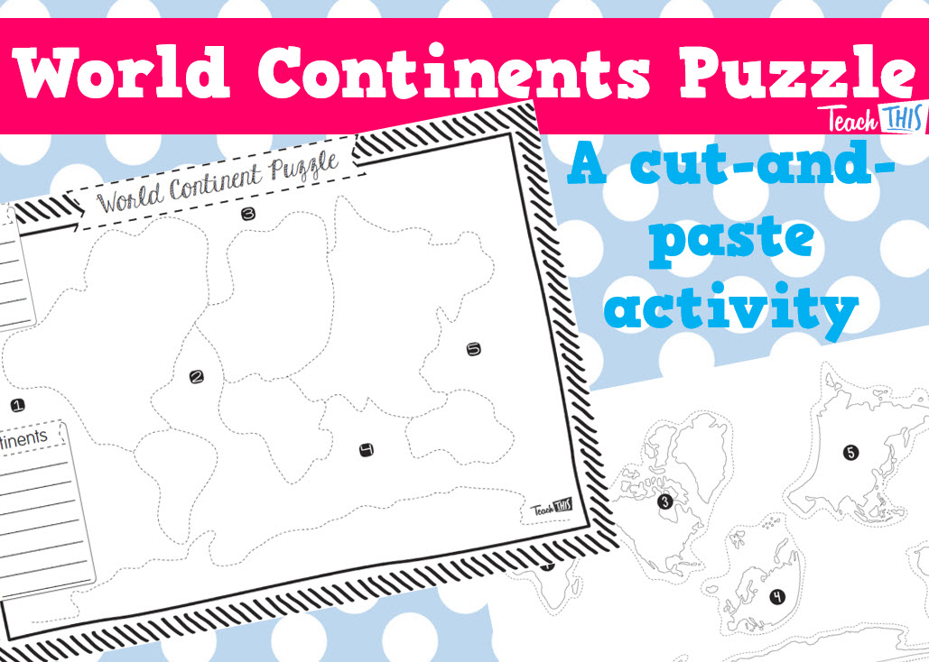 World Continents Puzzle