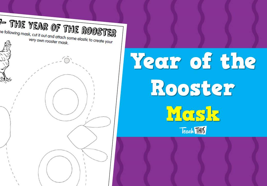 Chinese New Year - Rooster Mask
