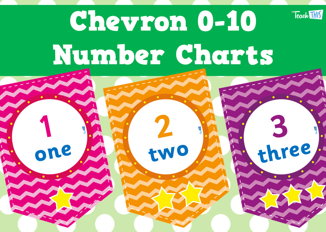 Chevron - Number Charts 0-10