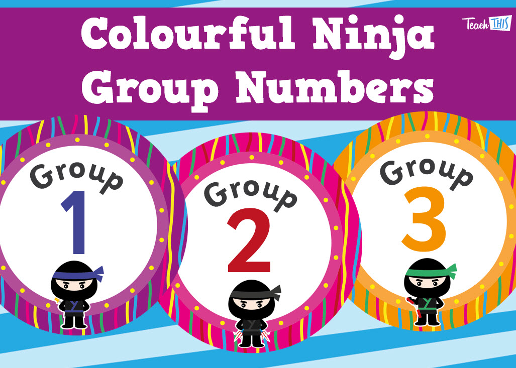 Colourful Ninjas - Group Numbers