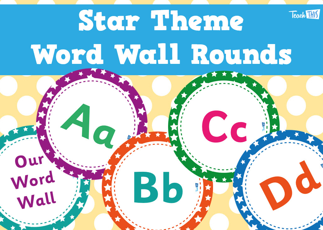 Starry - Upper Lower Word Wall Rounds