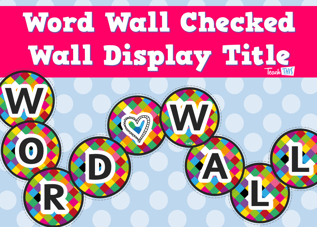 Word Wall Title - Checked