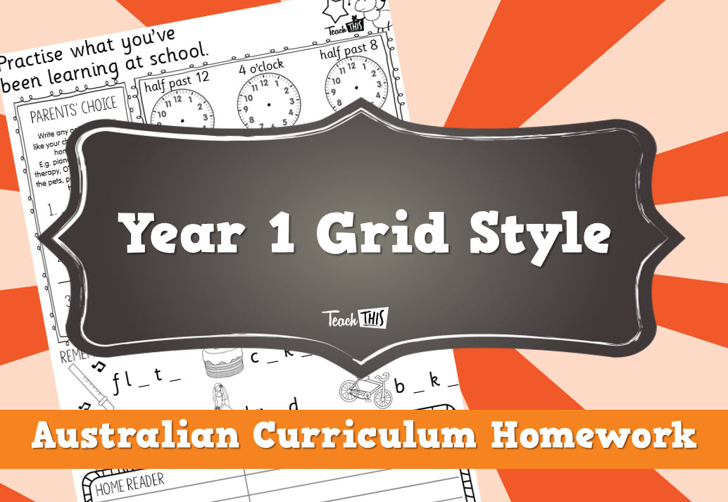 Homework Year 1 Grid Style