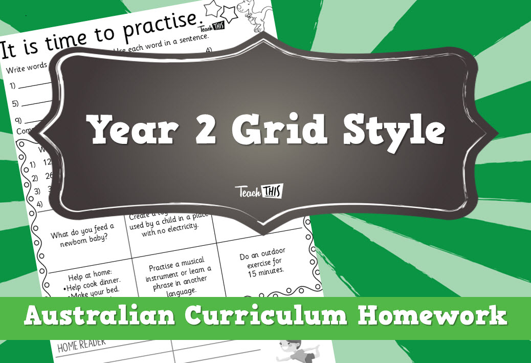 Homework Year 2 Grid Style