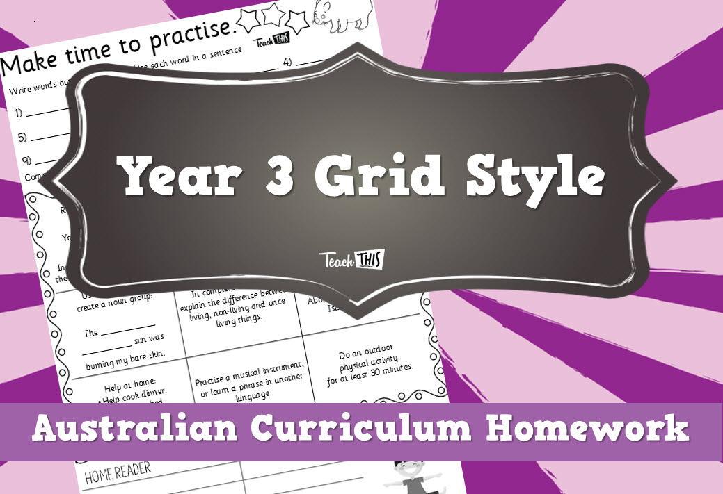 Homework Year 3 Grid Style