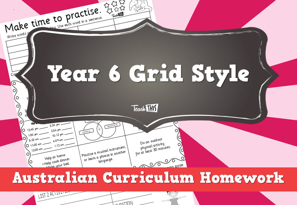 Homework Year 6 Grid Style