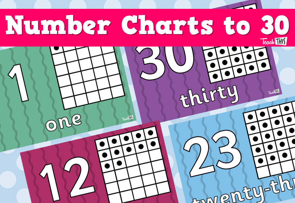 Number Charts To 30