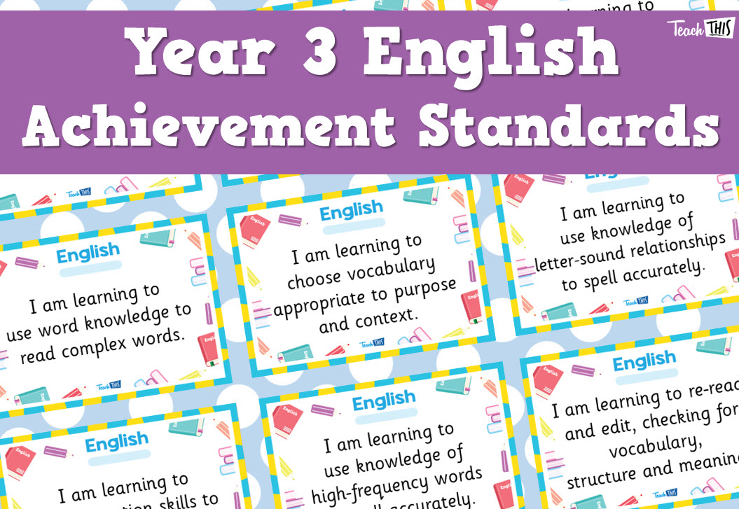 English Achievement Standards - Yr3