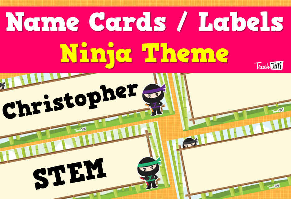 Name Cards - Ninja Ver.1