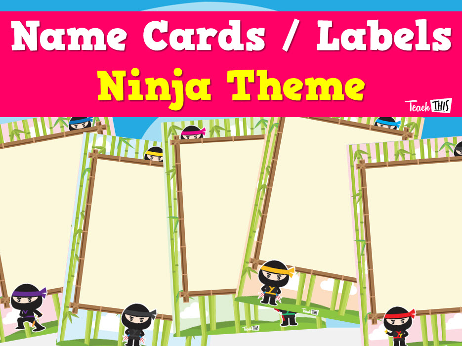 Name Cards - Ninja Ver.2