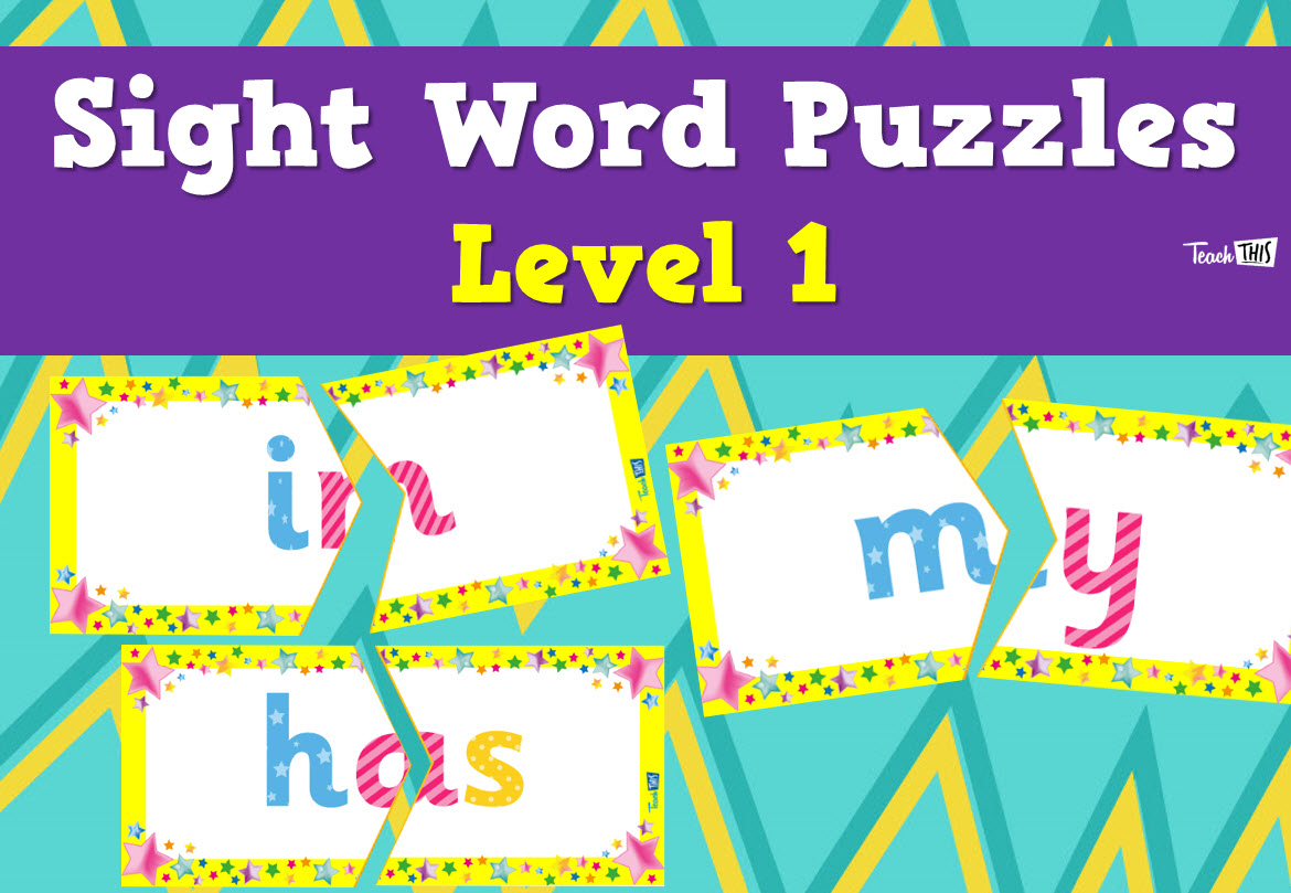 Sight Word Puzzles - Lvl 1