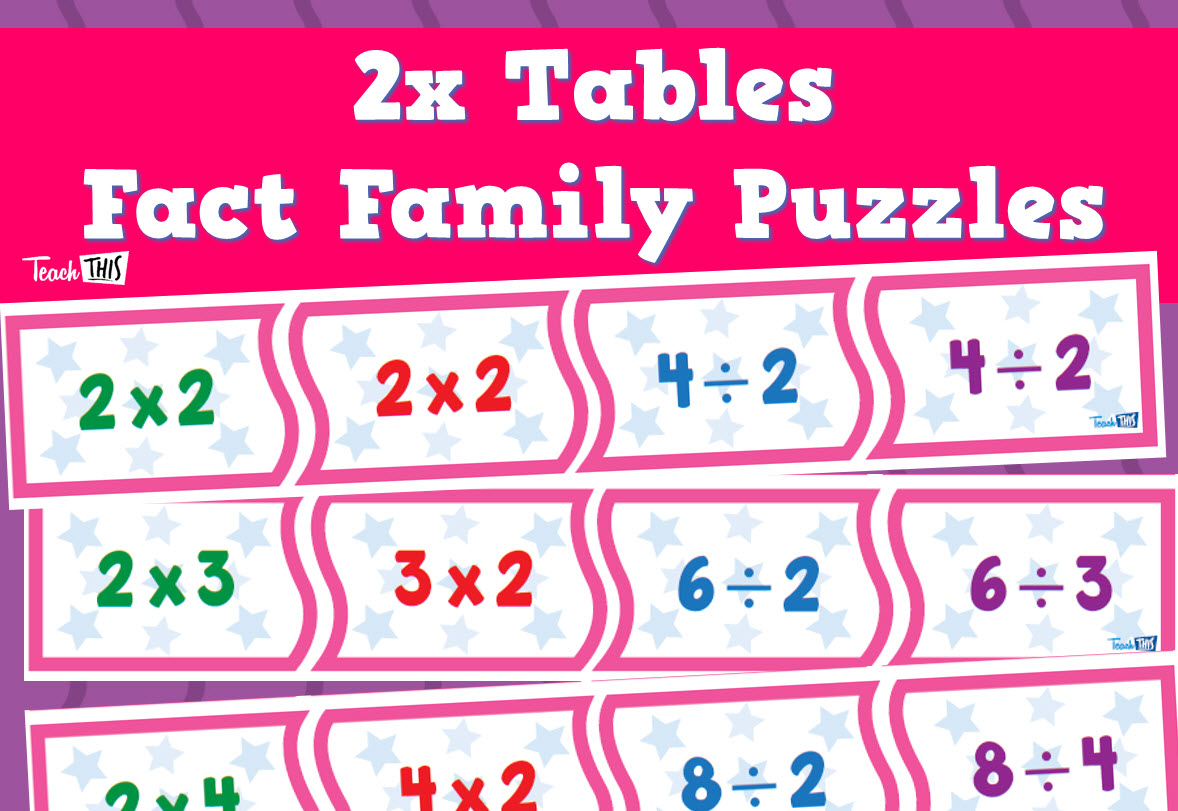 Times Tables Puzzles - 2x