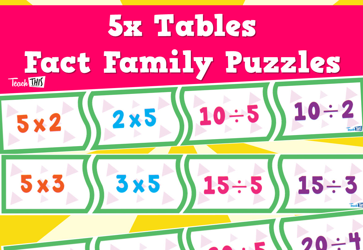 Times Tables Puzzles - 5x