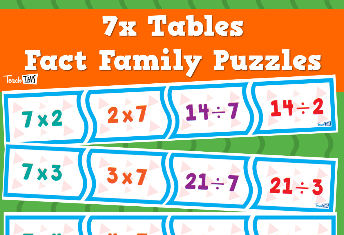 Times Tables Puzzles - 7x