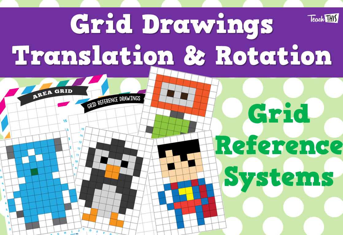 Grid Drawing - Comparing Area & Using Grid Reference Systems
