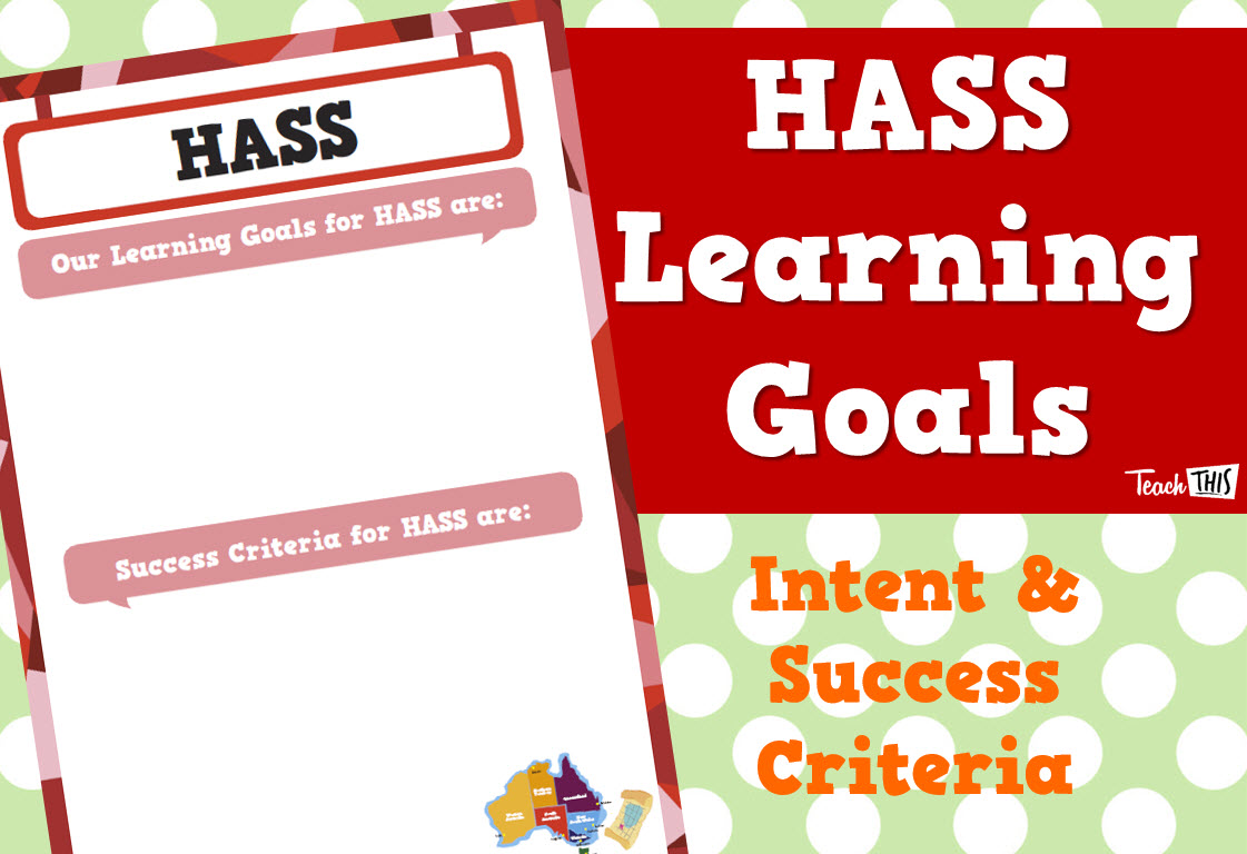 Learning Goals - HASS