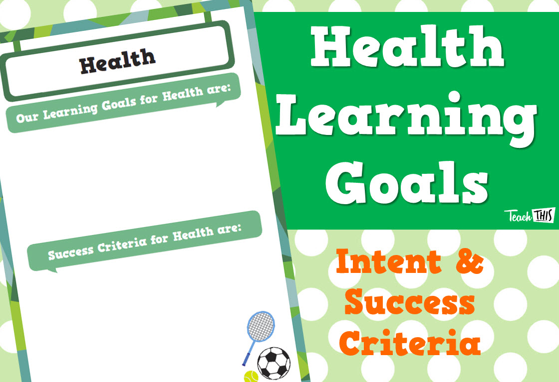 Learning Goals - Health