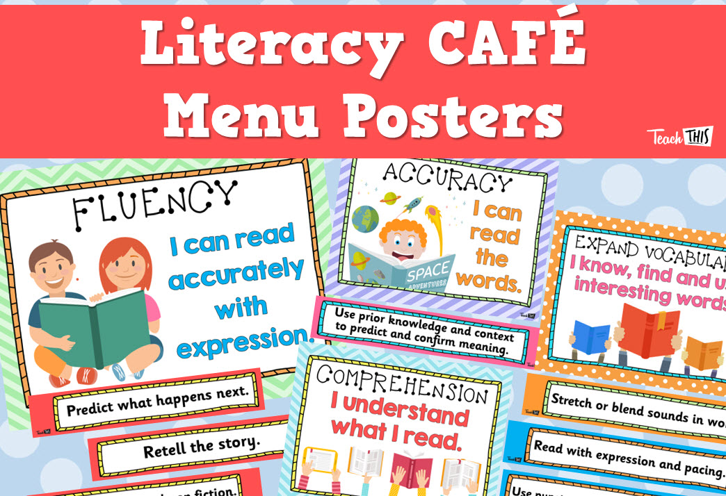 Literacy Cafe - Menu Posters