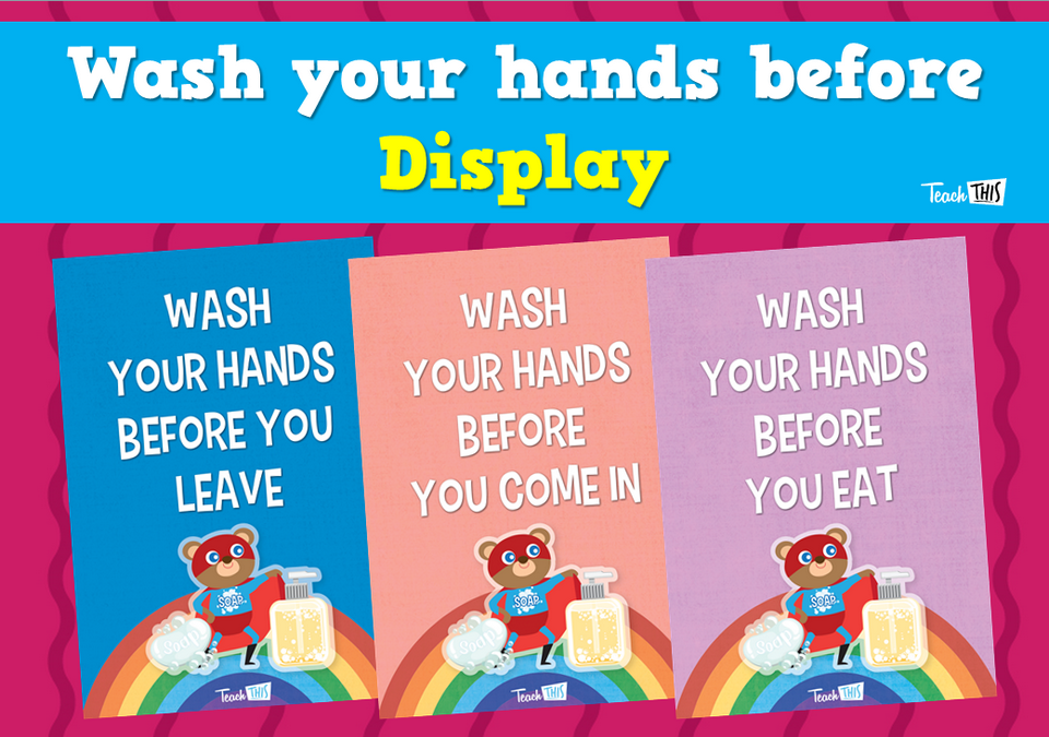 Wash your hands before - Display