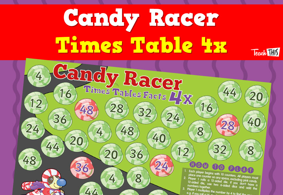 Candy Racer - 4x Tables