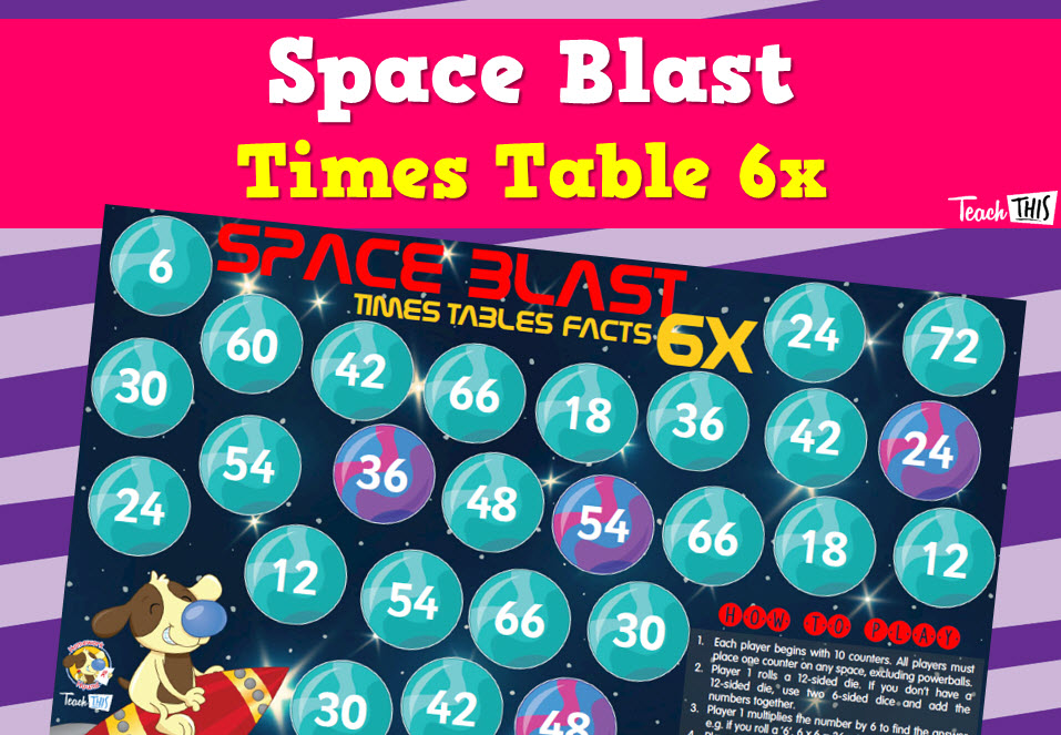 Space Blast - 6x Tables
