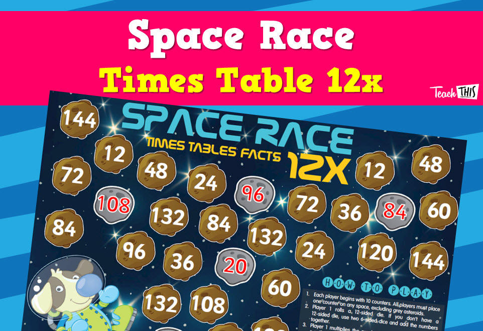 Space Race - 12x Tables