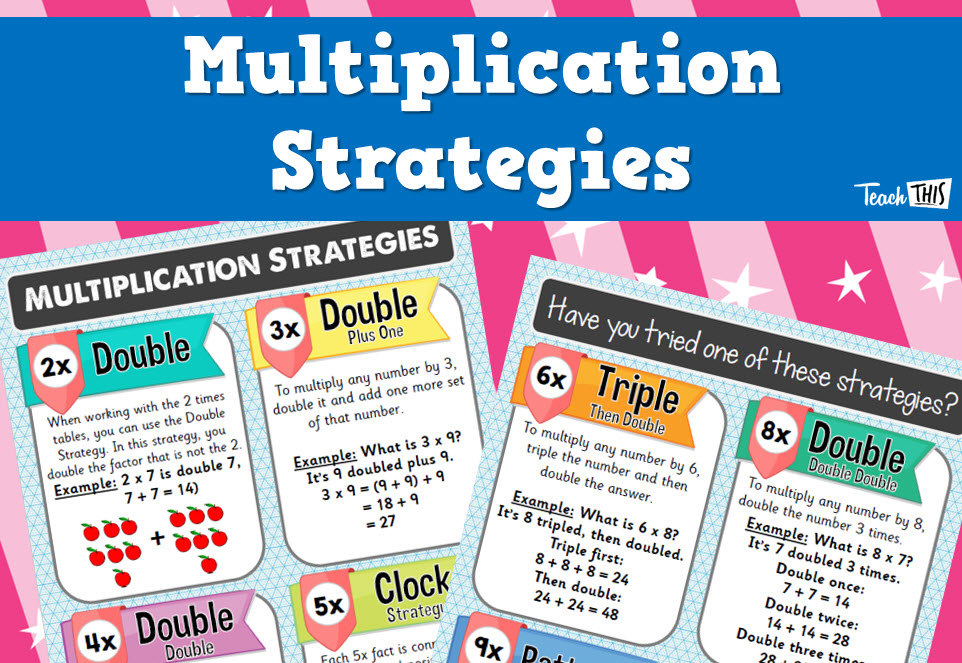 Multiplication Strategies Poster