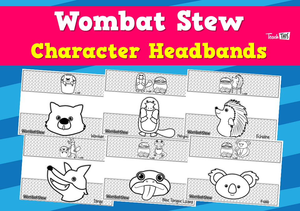 Wombat Stew - Character Headbands