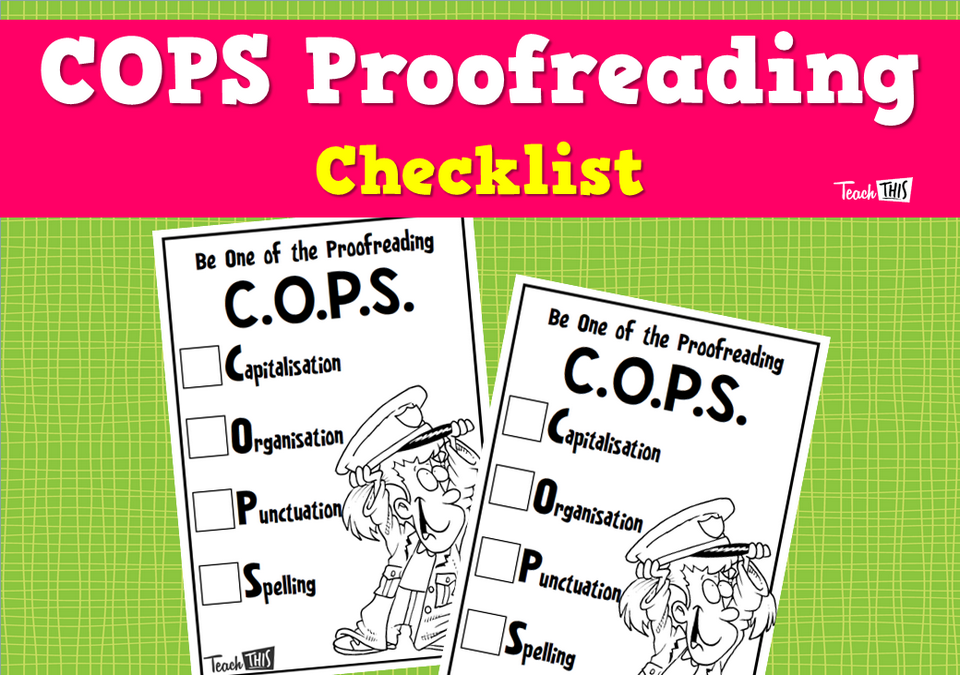 COPS Proofreading Checklist