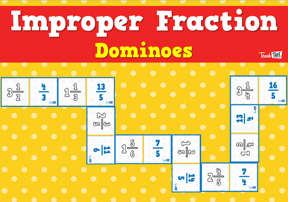 Improper Fraction Dominoes