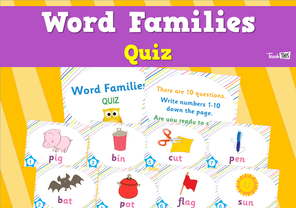 Word Families - Quiz
