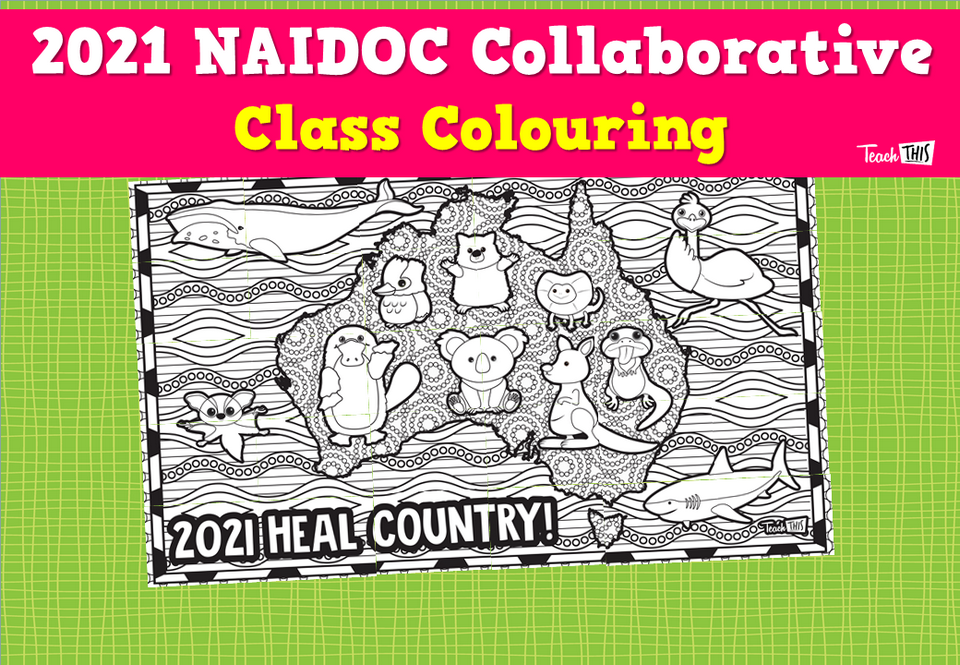 2021 NAIDOC Collaborative Class Colouring