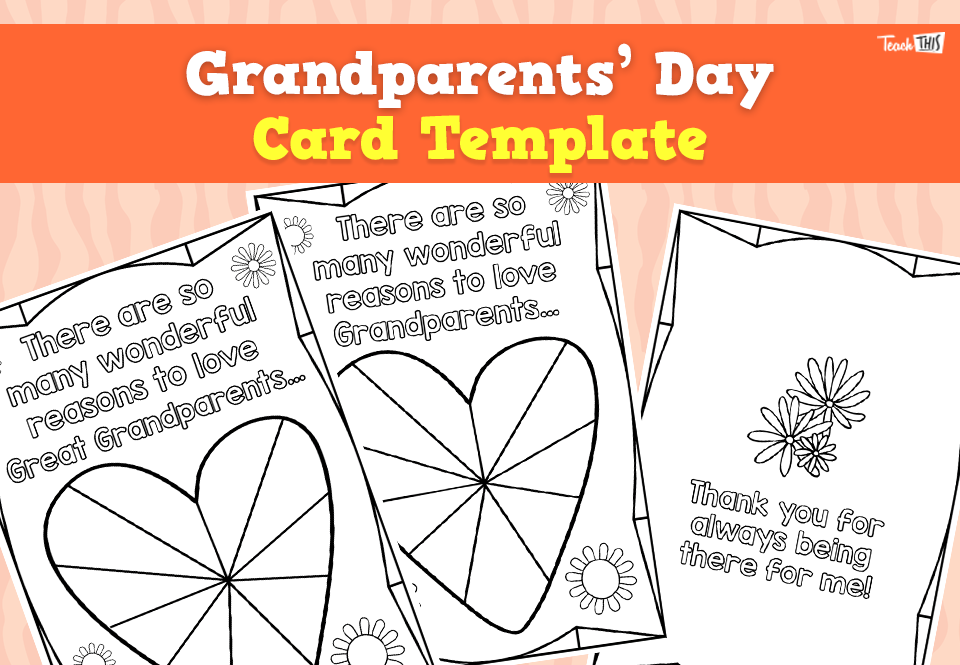 Grandparents' Day - Card Template