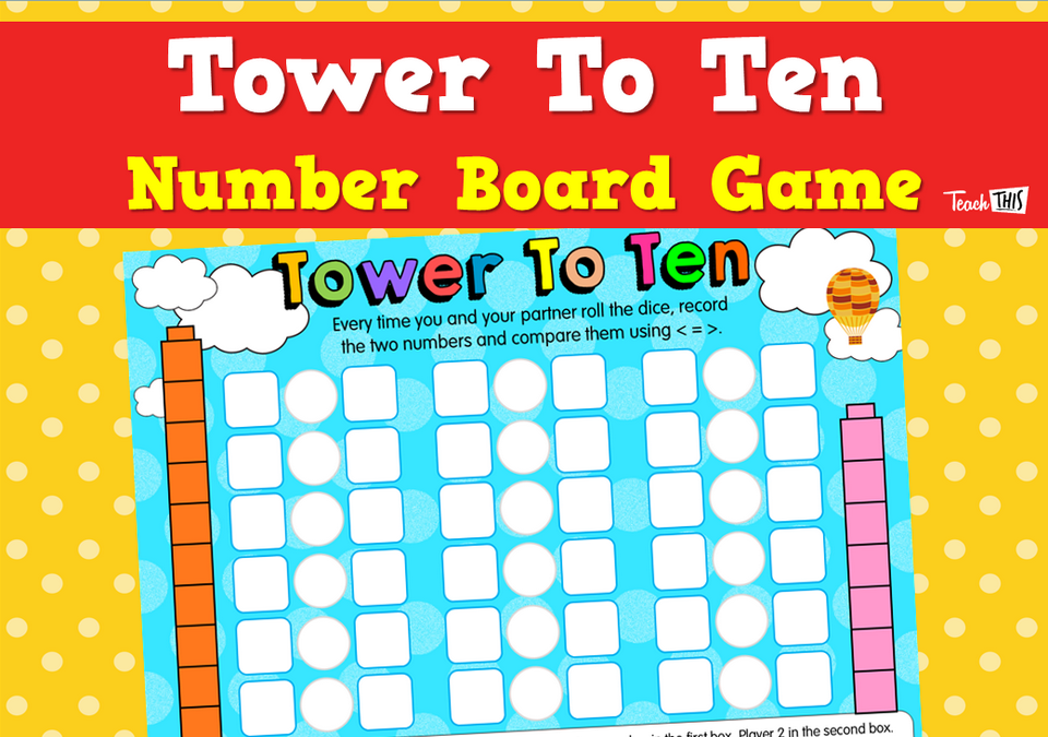 Tower To Ten - Number Board Game