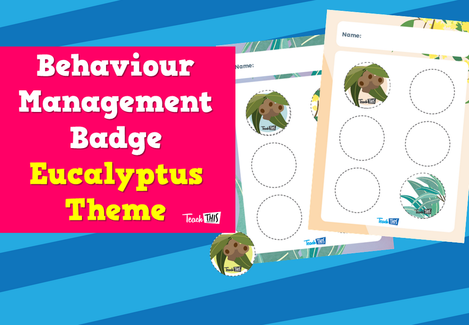 Behaviour Management Badge - Eucalyptus Theme