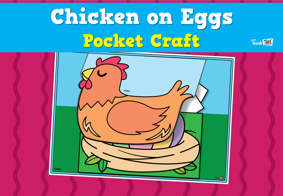 Chicken on Eggs Pocket Craft
